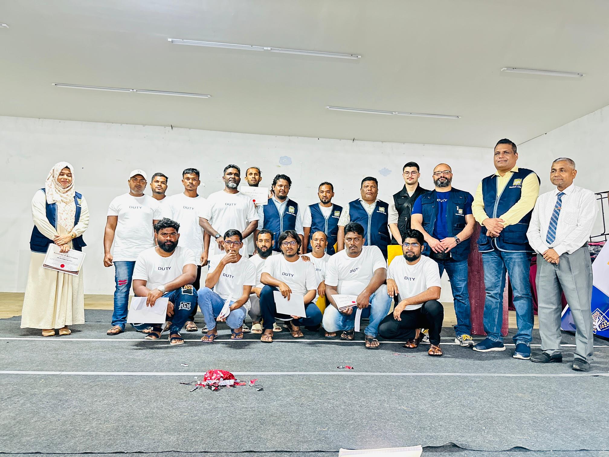 Barakah Charity team on the ground